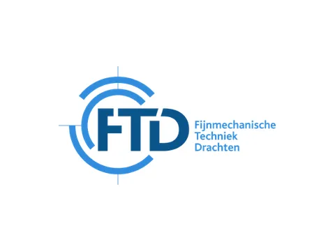 Logo van FTD, Fijnmechanische Techniek Drachten